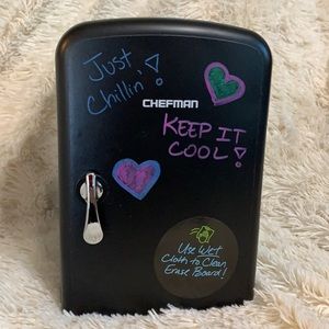 Chefman Mini Portable Eraser Board Personal Fridge